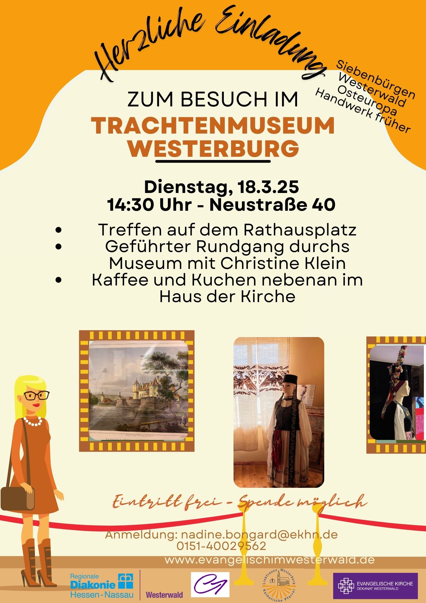 Flyer "Besuch im Trachtenmuseum Westerburg"